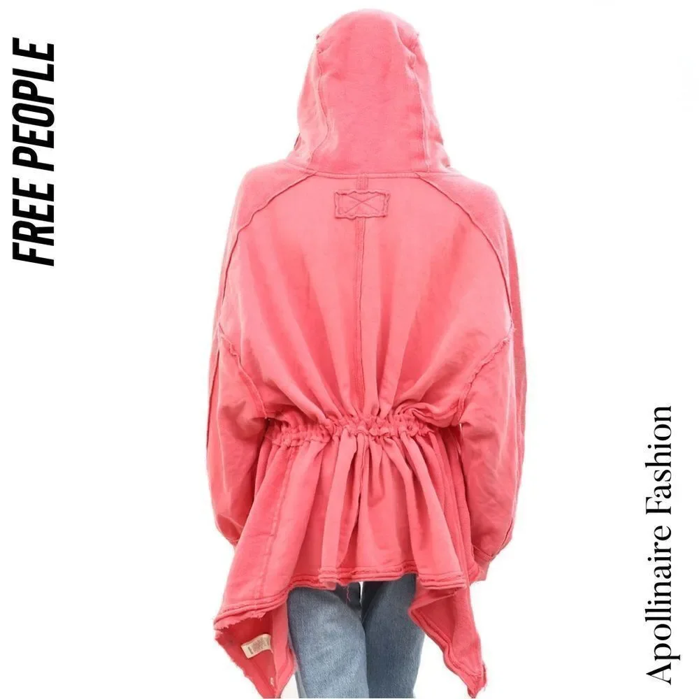 FREE PEOPLE EMILIA CARDIGAN IN MIAMI BEAT PINK NWT XS